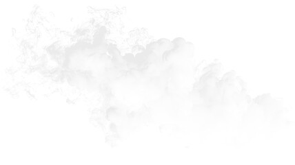 Obraz premium White smoke rises from the ground creating a misty effect on a clean background in a hidden location during the morning