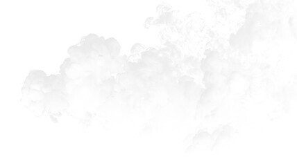 Fluffy white clouds drifting slowly against a clear background during daylight hours © Liubov