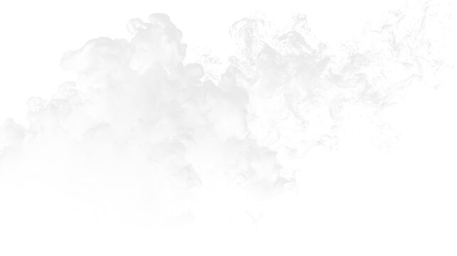 Cloud smoke rising softly on a transparent background during a quiet moment in a digital space
