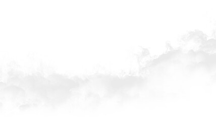 Soft clouds drift across a transparent background creating a light and airy feeling for design projects and backgrounds © Liubov