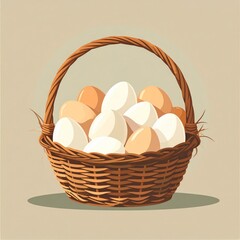 Minimal Basket of Chicken Eggs
