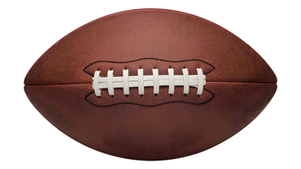 American Football Ball with White Laces