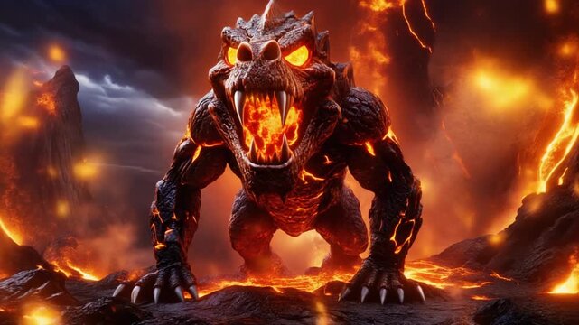 Ancient Flame-Wreathed Kaiju
