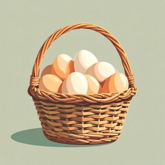 Minimal Basket of Chicken Eggs
