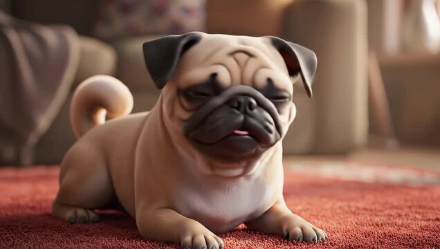 Adorable Dog Character Idle Animation for Games and Apps