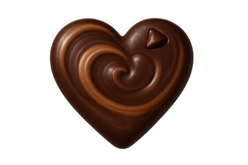 Obraz premium Chocolate heart candy celebrating love and romance