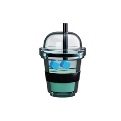 iced coffee 3d render icons