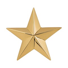 Obraz premium Five Point Gold Star 
