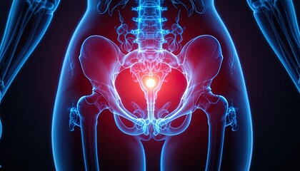 Female Pelvis Anatomy Illustration