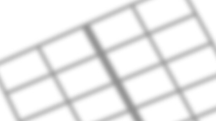 Realistic window light shadow overlay effect isolated on transparent background vector art. Modern interior design transparent blurred gray shadow of window. Vector illustration.