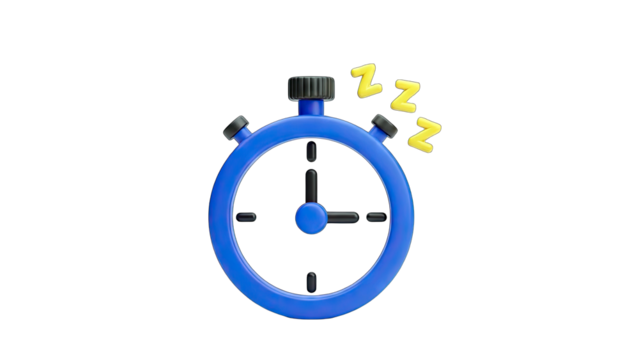 Stopwatch Sleeping: Time to Rest Concept - Powered by Adobe