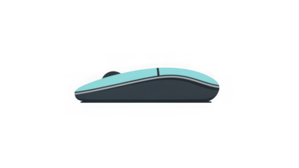 computer mouse with blue and black color