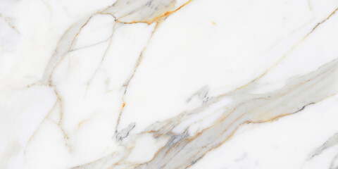 Italian Statuario Marble Stone with Grey Veins Luxury White Surface