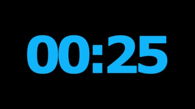 Abstract 30 seconds timer countdown animation, countdown timer 30 seconds animation from 30s to 0s countdown 30 seconds countdown timer animation on transparent background