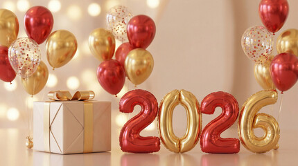 Elegant Balloon Celebration for New Year 2026