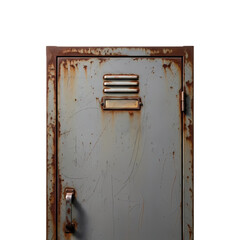 古い金属製ロッカー錆びた産業的な雰囲気