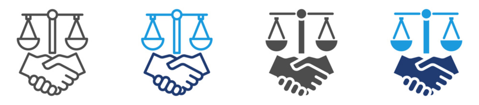 business ethics icon sheet multiple style