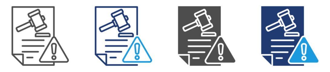 compliance risk icon sheet multiple style