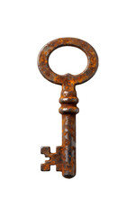 錆びた古い鍵が静かに浮かび上がる