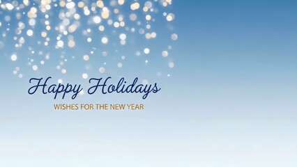 Naklejka premium Happy Holidays Wishes For The New Year From A Business Celebrating The Season