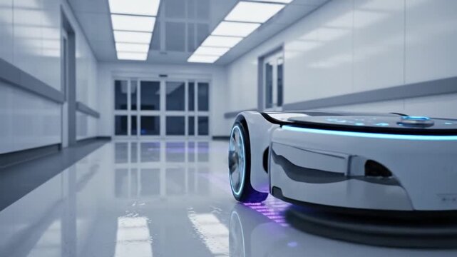 Footage of Hospital Robot Sanitation