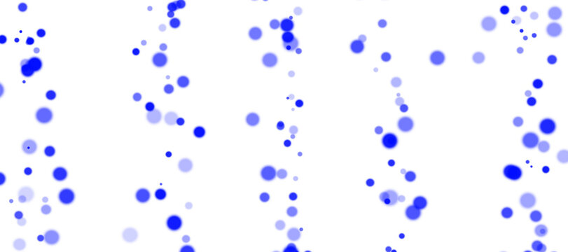 Blue bokeh PNG. Soft blurred blue bokeh light glow on transparent background. 