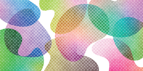 曲線　網点　コミック　幾何学　背景 © J BOY