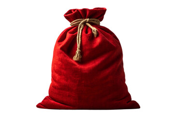 Red Bag Isolated on White Background for Christmas Holiday