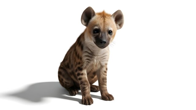 Hiena sentada de lado