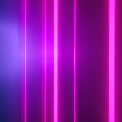 Vibrant purple neon lights abstract background with glowing pink stripes and blue gradient