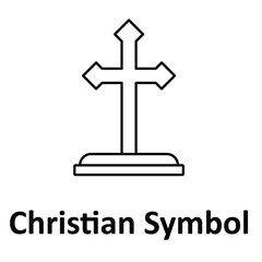 Christian Symbol Vector icon which can easily modify or edit