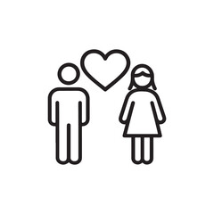 man and woman icon