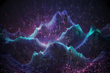 Violet ghost holographic waves