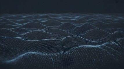 Abstract blue digital network connections