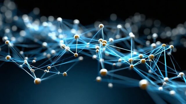 Digital Connectivity: A stunning visualization of a digital network, showcasing interconnected nodes and pathways, symbolizing the intricacies of data flow and the power of digital connections.