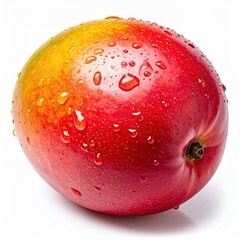 Ripe mango, wet with water droplets (1)