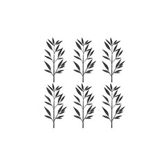 Obraz premium Heavenly Bamboo line art graceful stems with subtle elegance