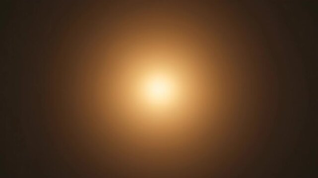 A central bright circular glow fades into a dark brownish backdrop The light is soft and diffused