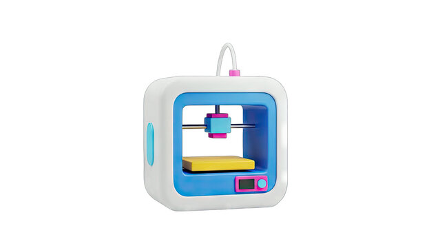 3D Printer Printing a Model - Technology Concept