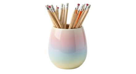 Matches in a pastel colored holder ready to use.