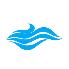 Water wave icon vector 