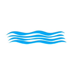 Water wave icon vector 