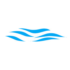 Water wave icon vector 