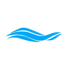 Water wave icon vector 