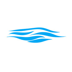 Water wave icon vector 
