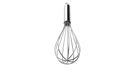 Stainless Steel Whisk for Culinary Tasks in Kitchen.