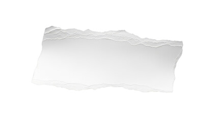 Obraz premium Isolated Torn White Paper With Jagged Edges On Black