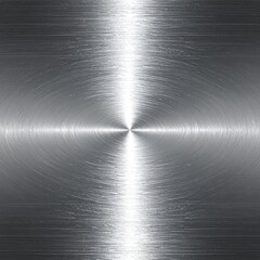 Metallic brushed surface with centered circular highlight