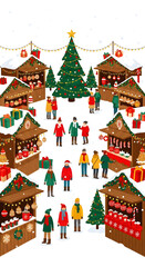 Fototapeta premium christmas tree with gifts