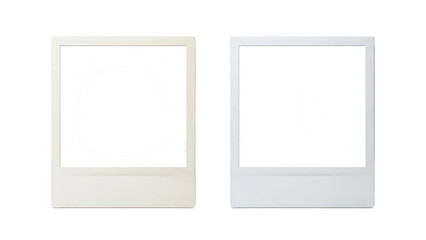 Beautiful Polaroid frame Design Illustration isolated on transparent background